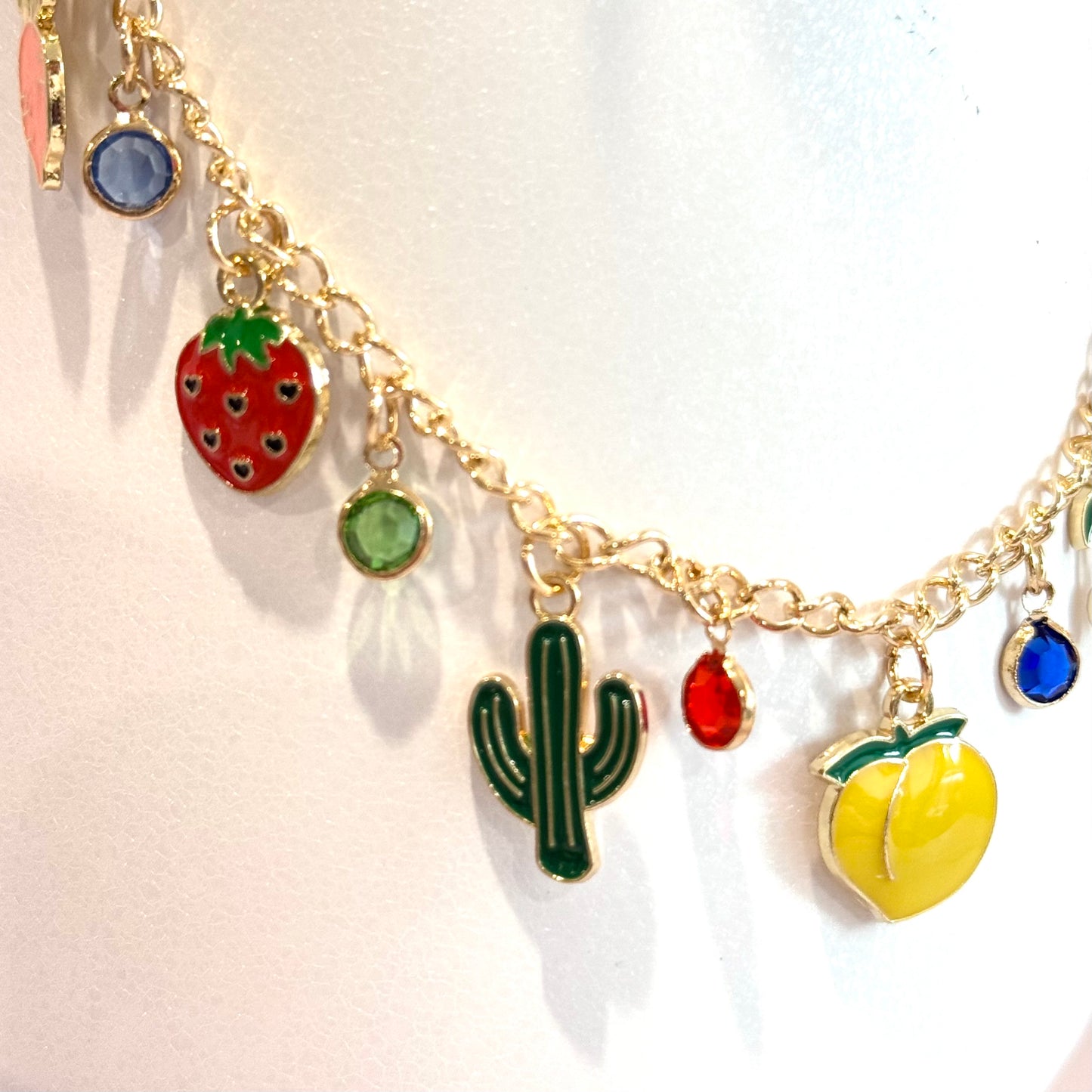 Tutti Fruity Deluxe Tumbler Charm Necklace