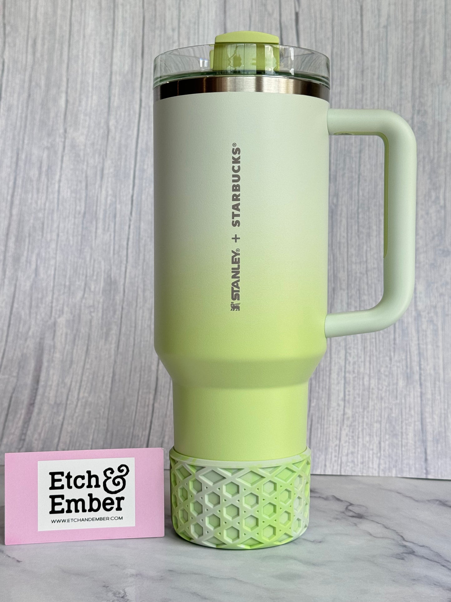 LIME OMBRE WAFFLE Tumbler Boot -fits 20-40oz