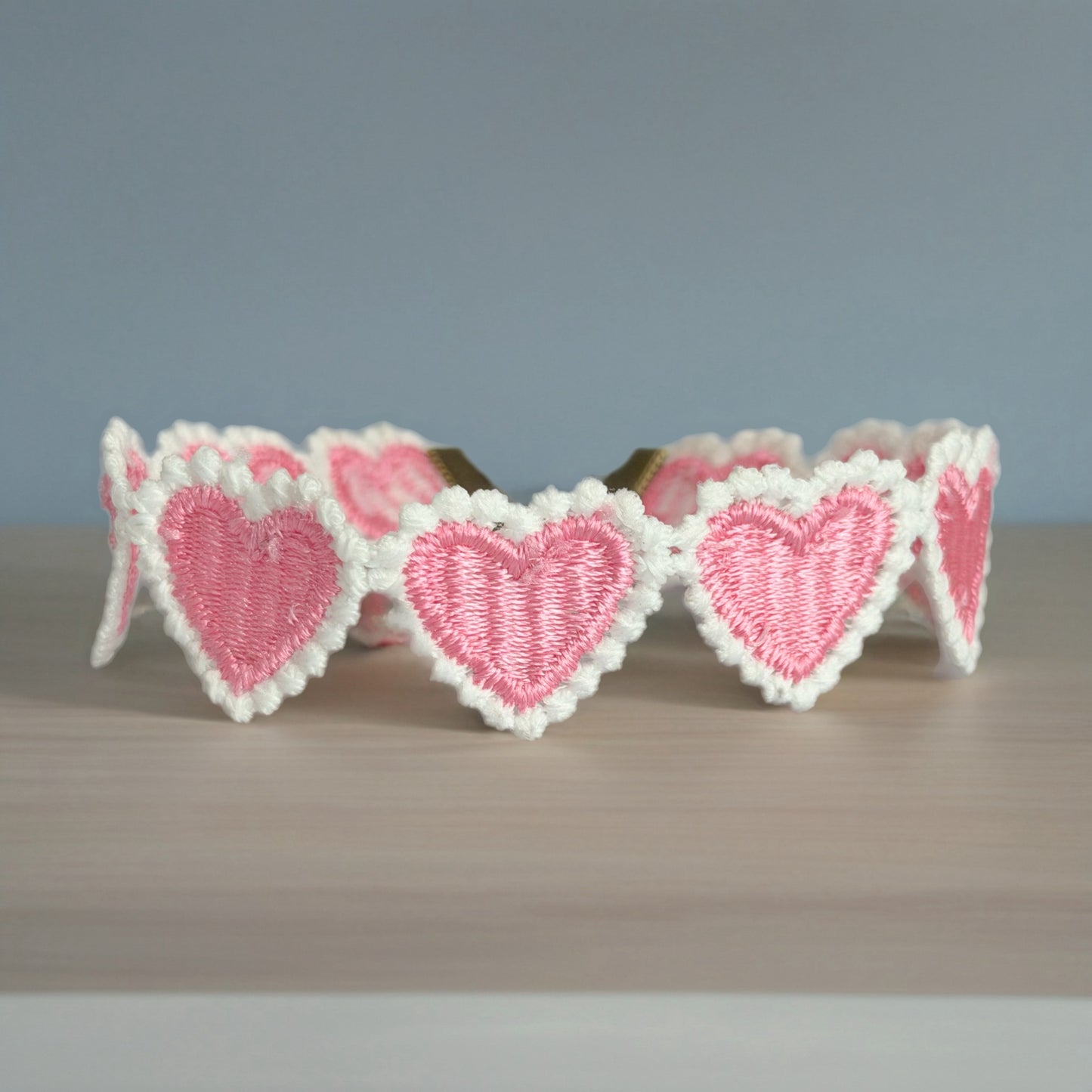 Pink Hearts Tumbler Bracelet