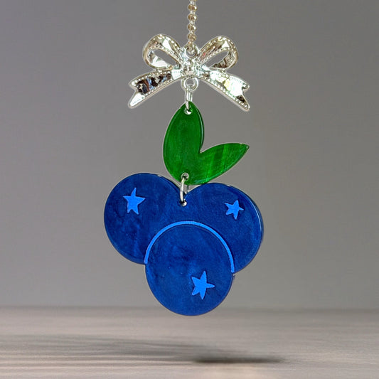 Freshly Pick’d Blueberries Charm - Tumbler Handle Charm