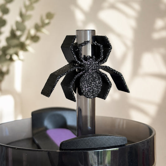 Glitter Spider Straw Charm