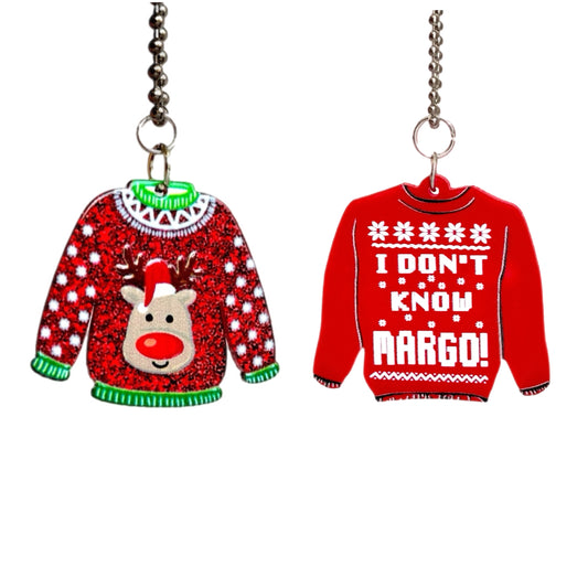 Ugly Sweater Charm - Tumbler Handle Charm