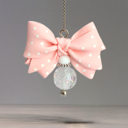 Pink Dream Bow Charm - Tumbler Handle Charm