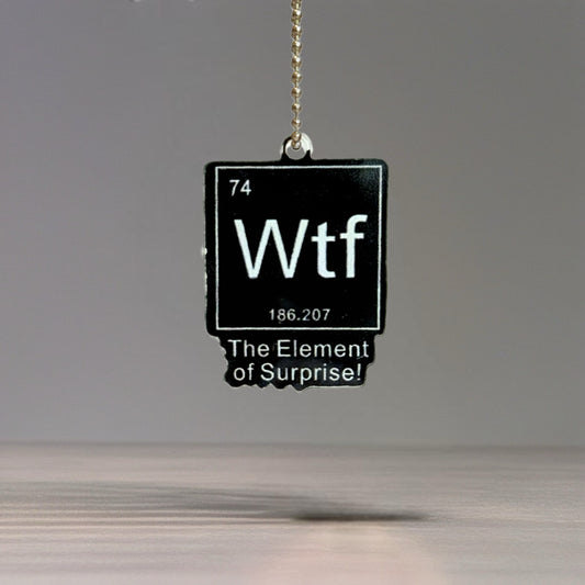 WTF Funny Charm - Tumbler Handle Charm