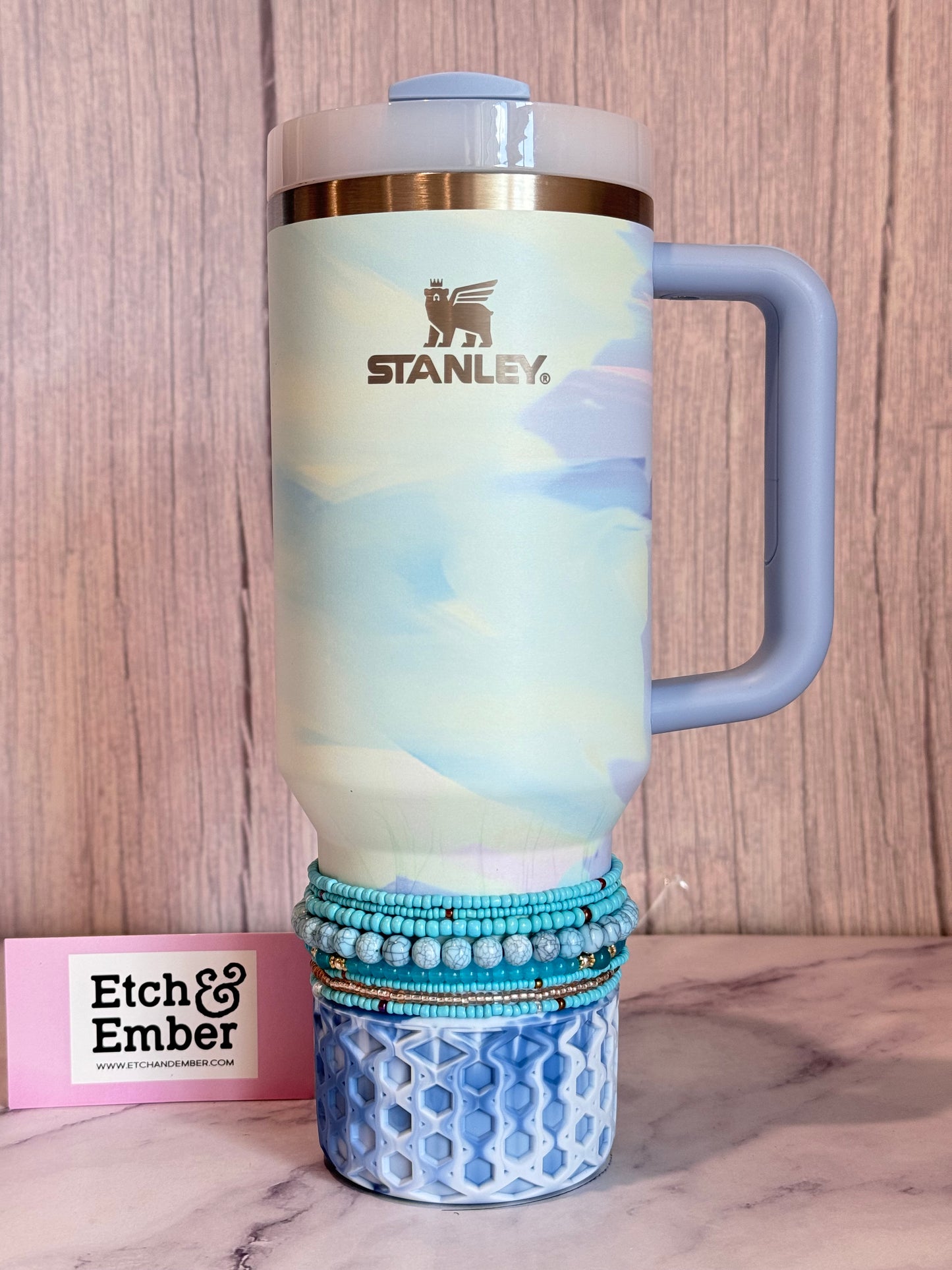 Turquoise Tumbler Bracelet Stack -fits 30-40oz