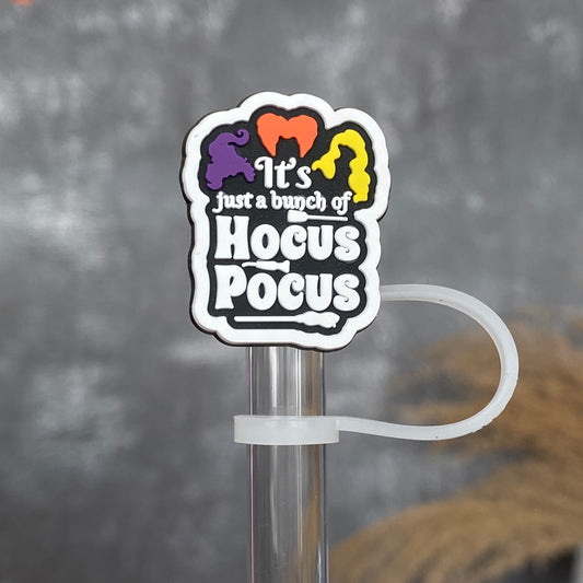 Hocus Pocus Straw Topper- Witchy Sisters Halloween