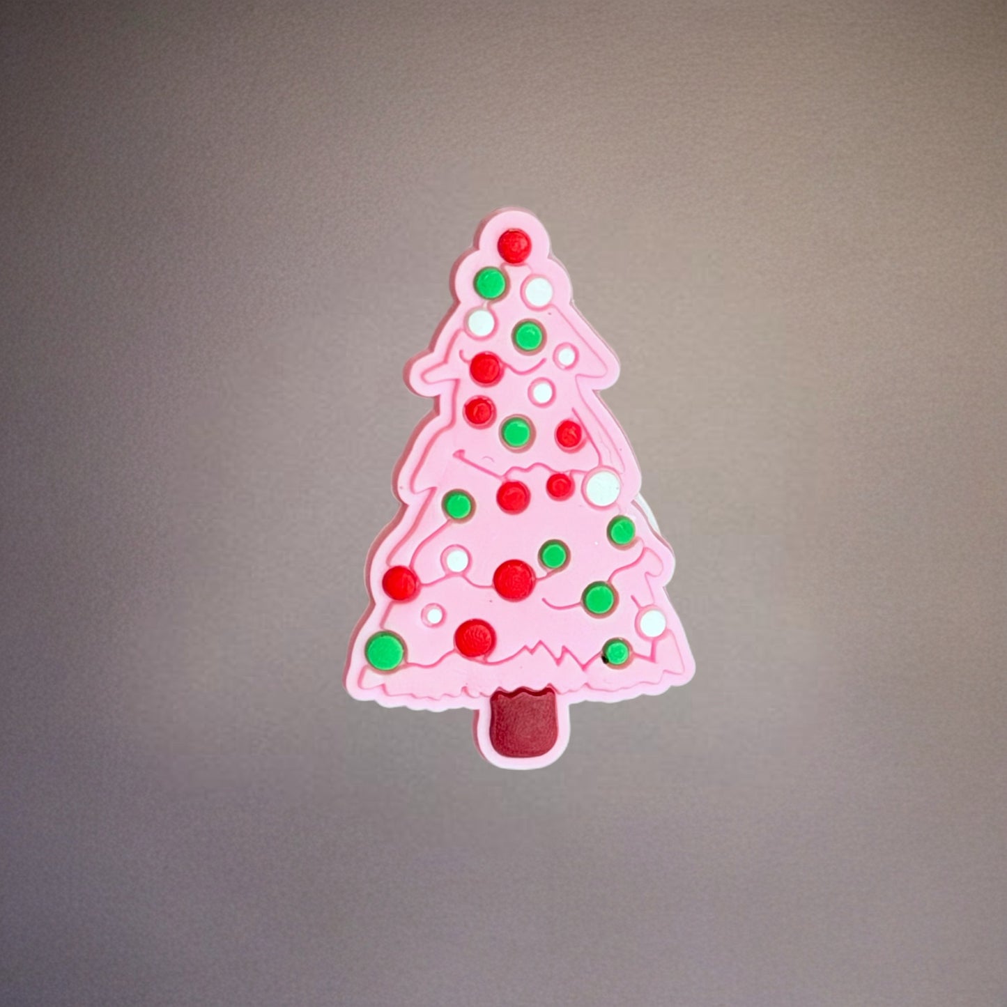Pink Christmas Tree Silicone Tumbler Magnet
