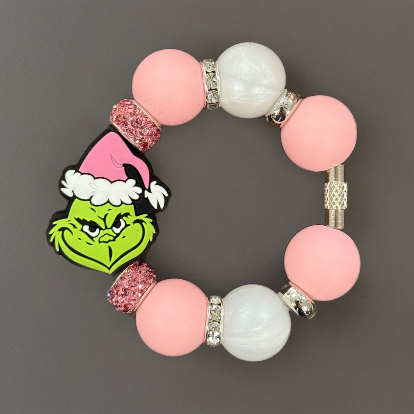 Pink Mean One Bracelet Charm - Tumbler Handle Charm