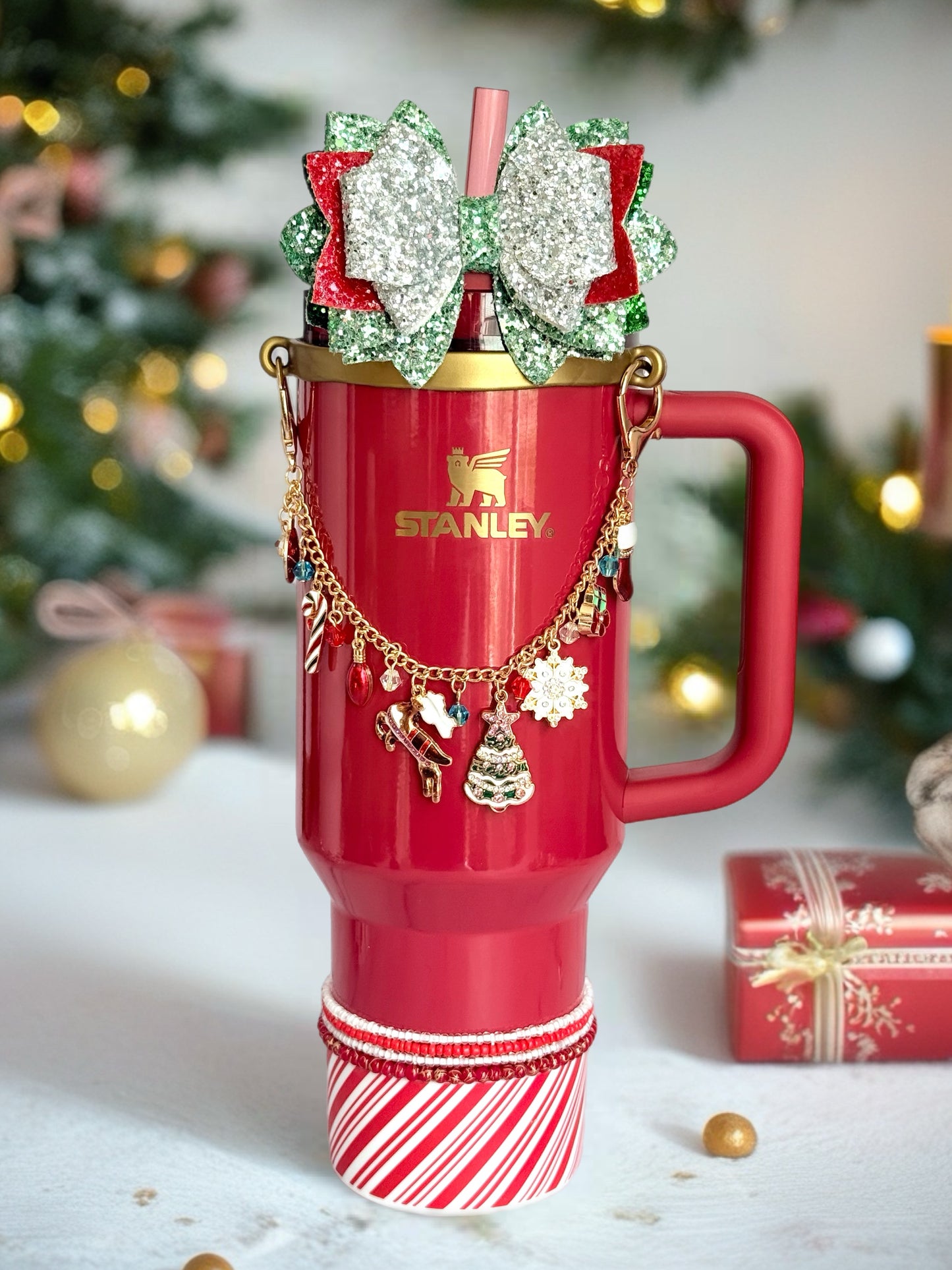 Christmas Day Deluxe Tumbler Charm Necklace