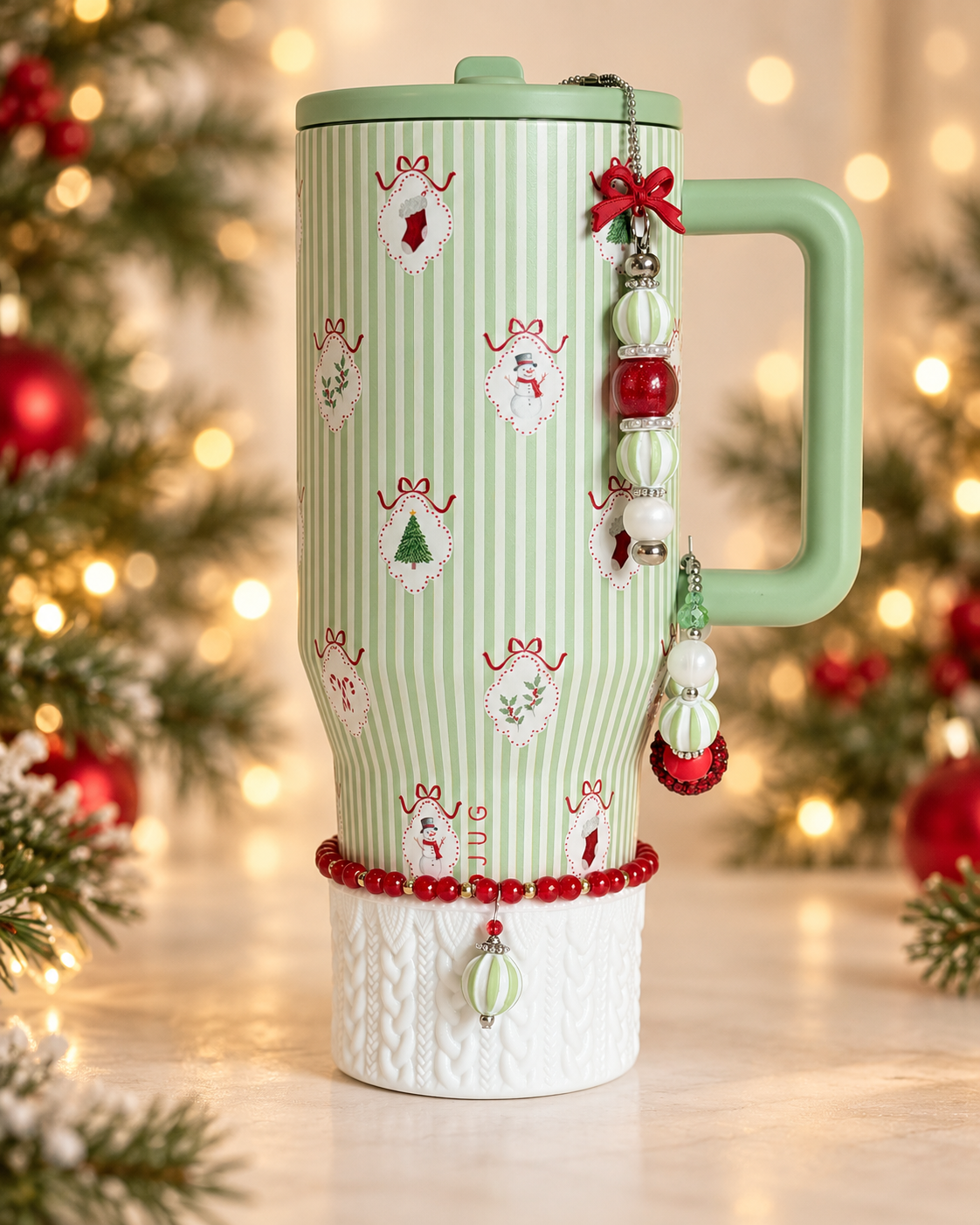Deck The Halls Tumbler Bracelet