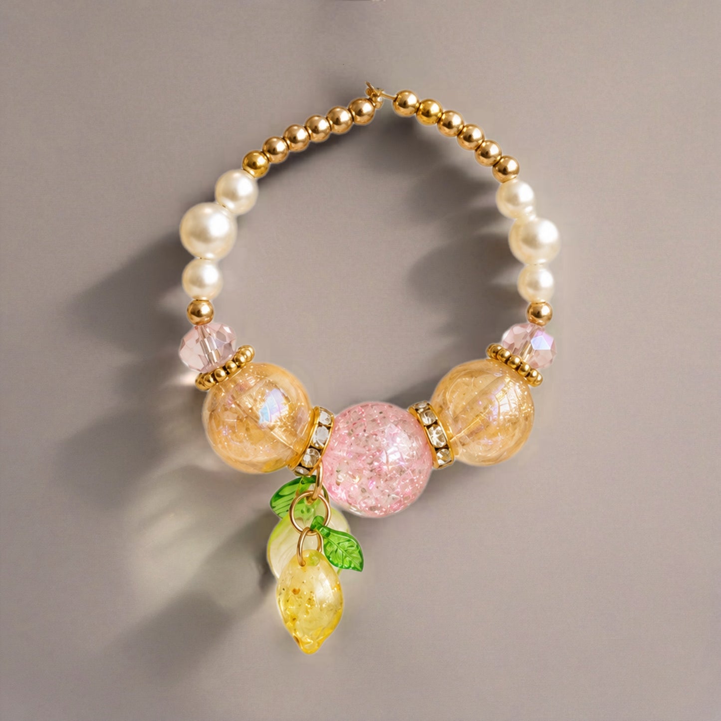 Pink Lemonade Halo Charm - Tumbler Handle Charm