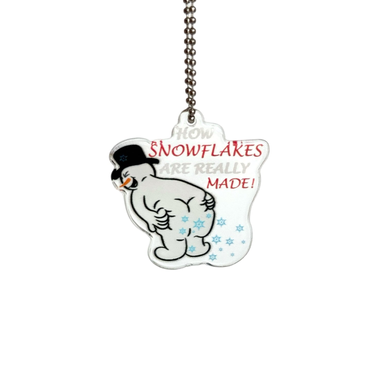 Funny Snowman Charm- Tumbler Handle Charm