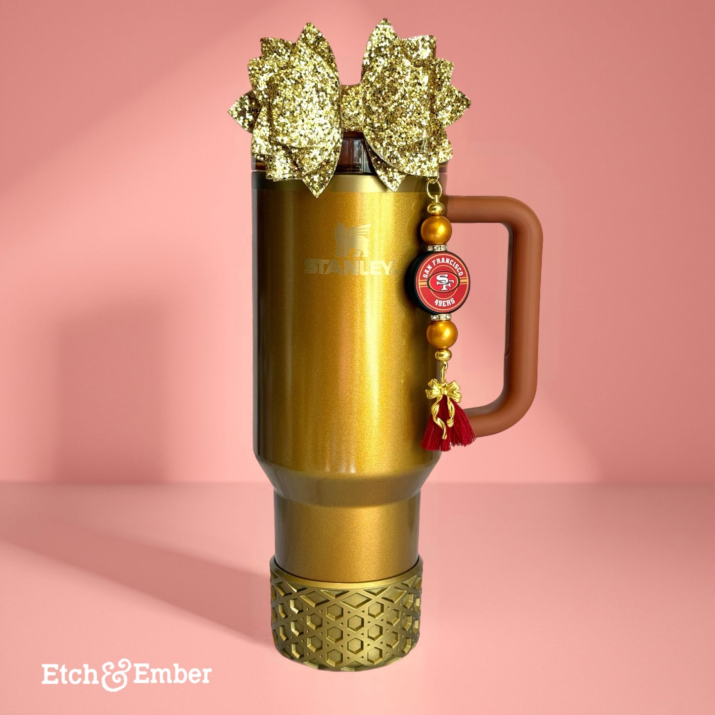 Football Bar Charm - Tumbler Handle Charm