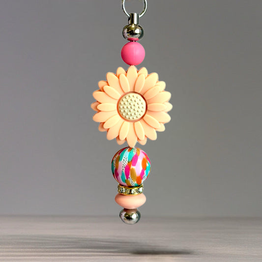 Peach Mum Bar Charm - Tumbler Handle Charm