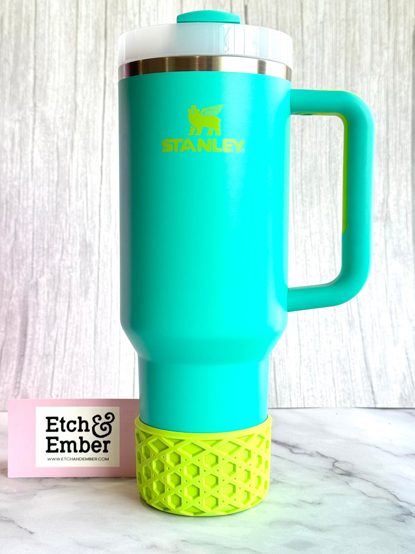 BRIGHT LIME WAFFLE Tumbler Boot -fits 20-40oz New!