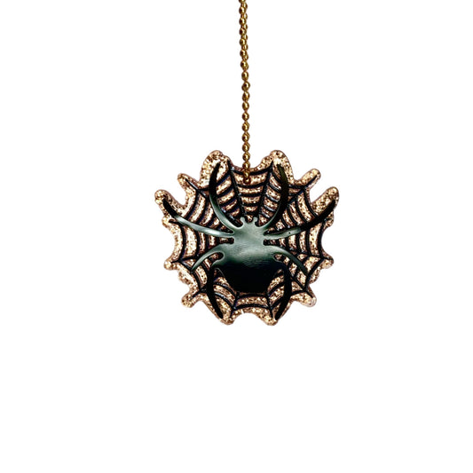 Sparkly Spider Web Charm - Tumbler Handle Charm