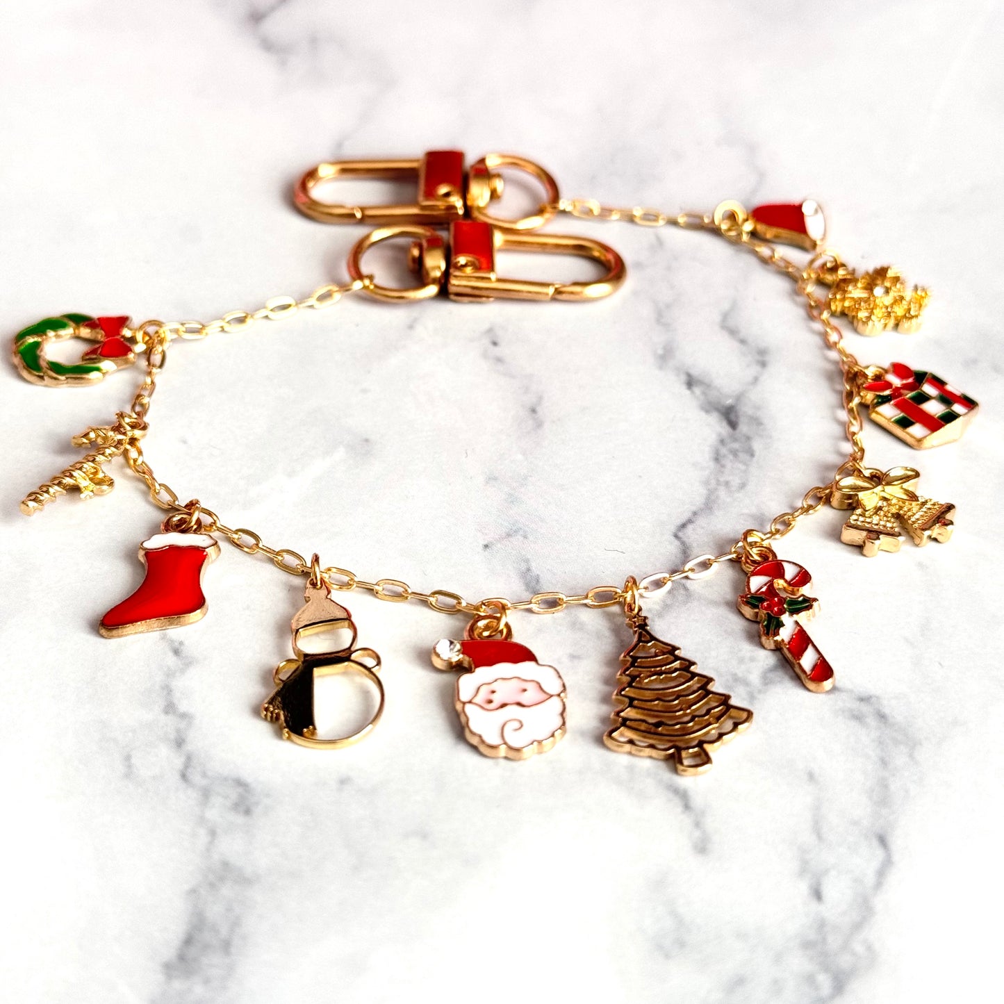 Christmas Vibes Deluxe Tumbler Charm Necklace