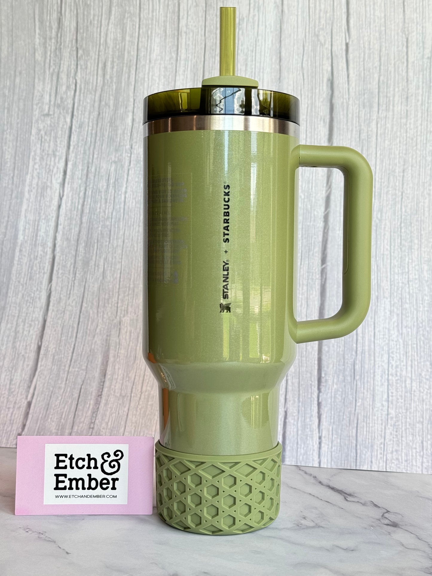 Olive Pearl WAFFLE Tumbler Boot -fits 20-40oz New!