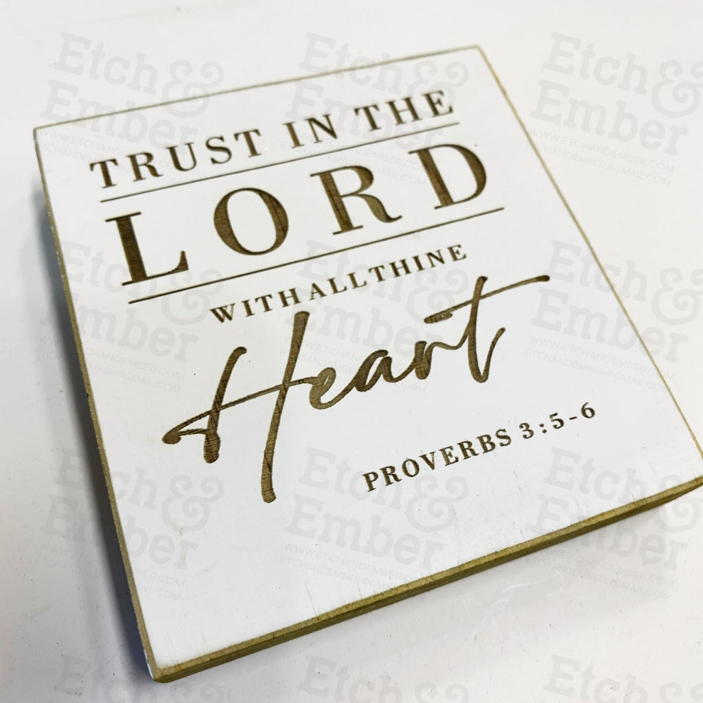2022 Lds Youth Theme Trust In The Lord- Free Shipping Farmhouse Signs
