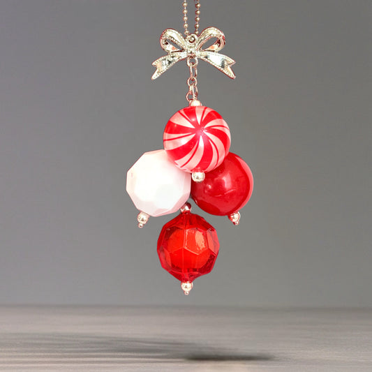 Peppermint Mini Bauble Charm - Tumbler Handle Charm