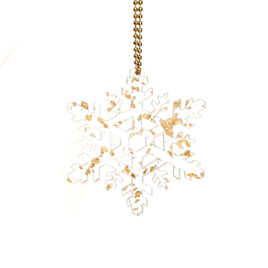 Golden Snowflake Charm - Tumbler Handle Charm