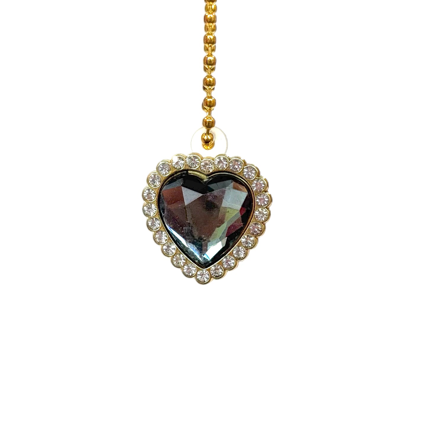 Faceted Heart Charm - Tumbler Handle Charm