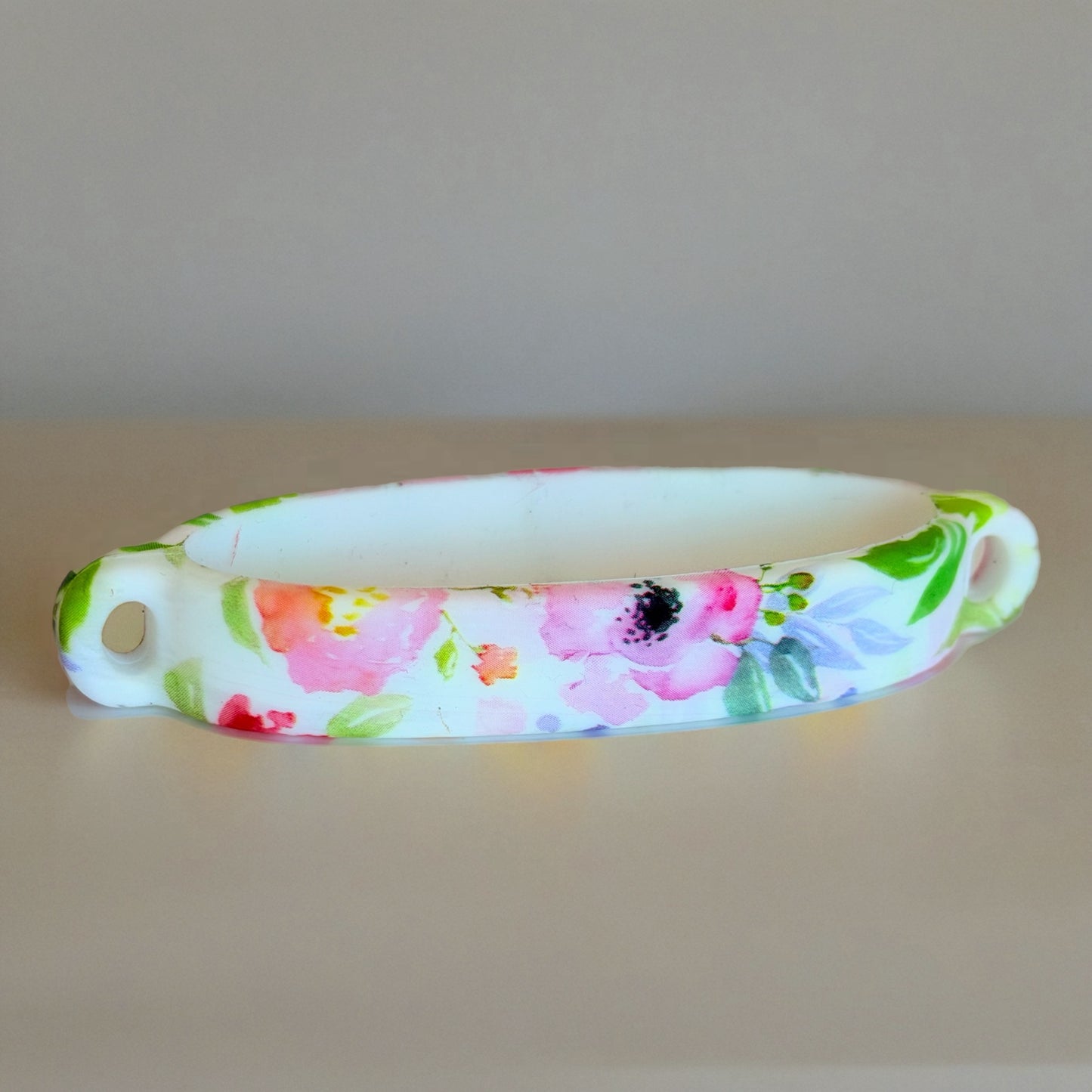 Watercolor Floral Charm Necklace Collar