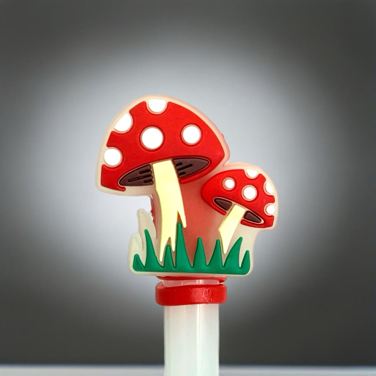 Mushrooms Straw Toppers