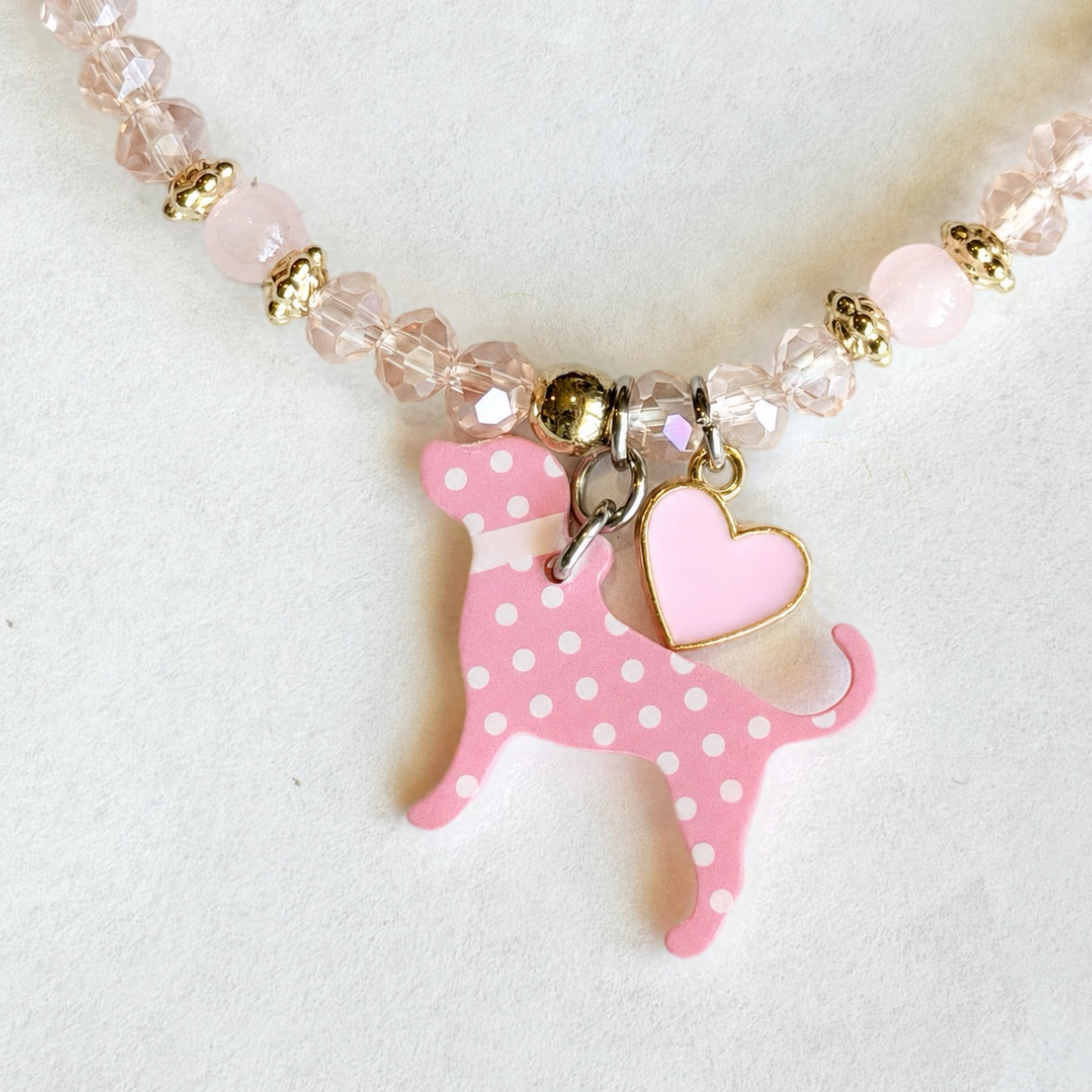 PINK mini dog Tumbler Bracelet