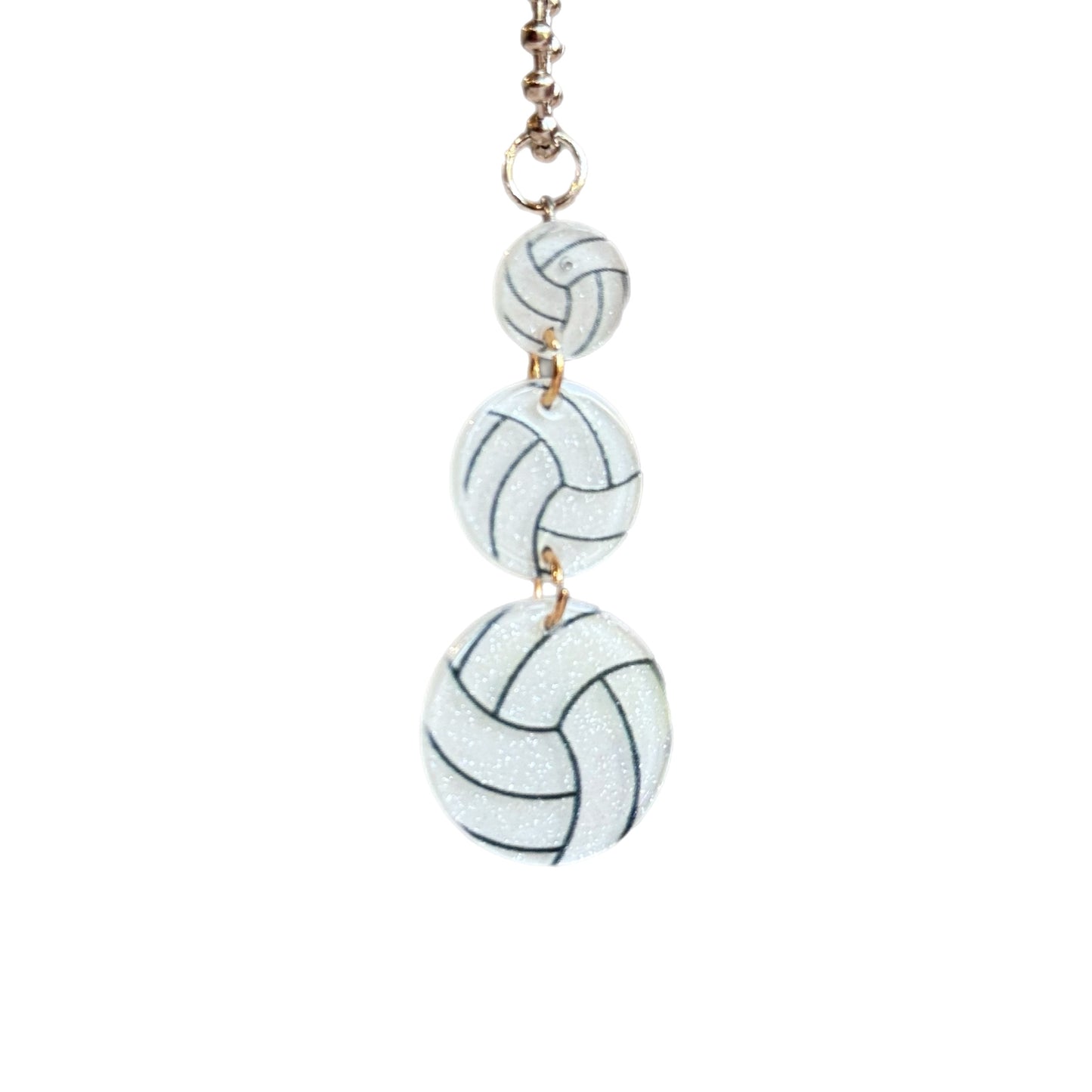 Acrylic VOLLEYBALL Charm - Tumbler Handle Charm