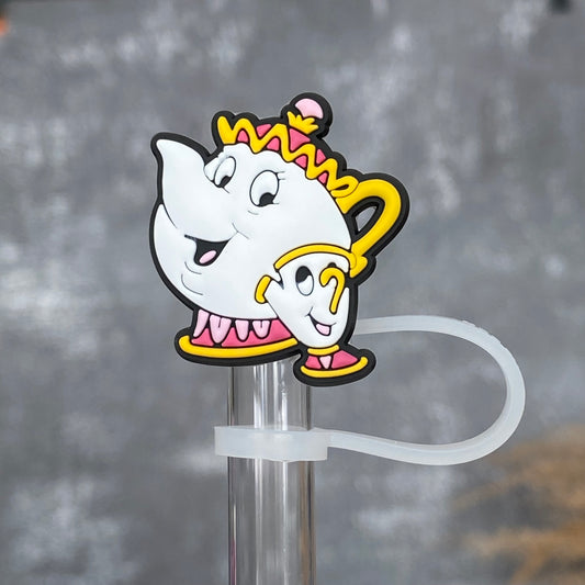 Beauty and the Beast Straw Topper- Magical Vacation White