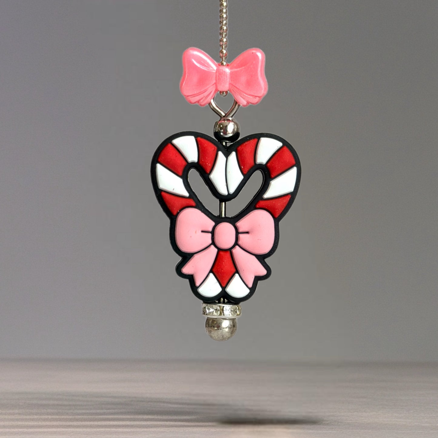 Candy Cane Love Mini Charm - Tumbler Handle Charm