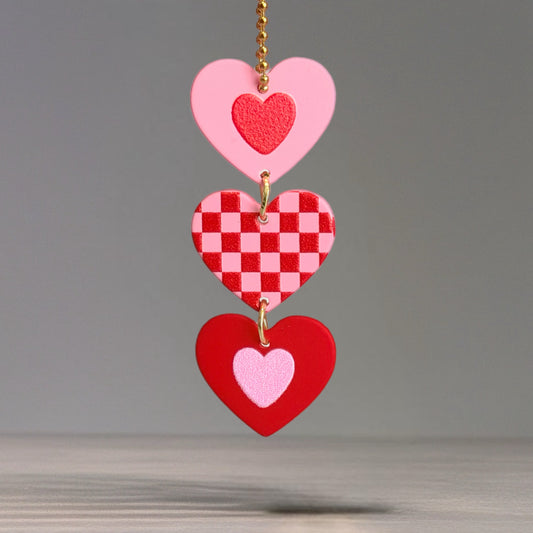 Triple Heart Crush Charm - Tumbler Handle Charm