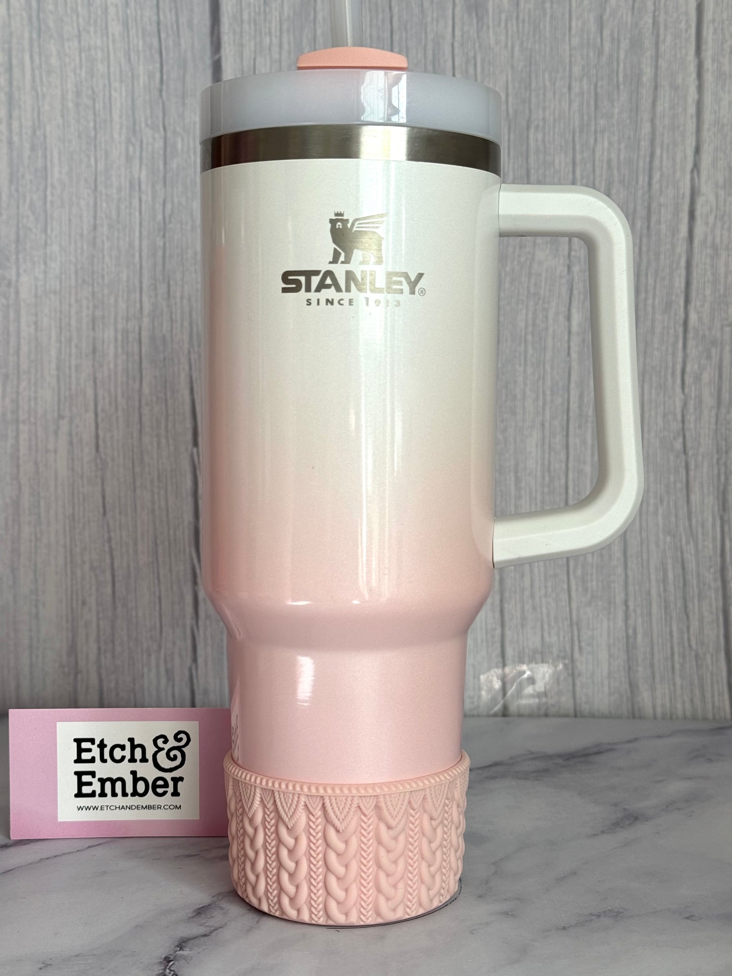 BLUSH MACRAME Tumbler Boot -fits 20-40oz