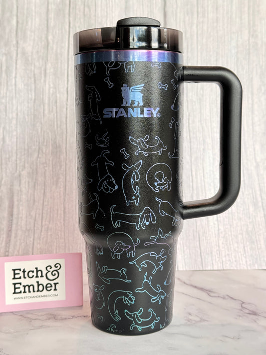 Weiner Dogs Engraved Stanley 30oz- Ready to Ship- Chroma