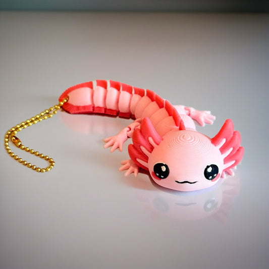 Pinky the Axolotl 3D Deluxe Charm - Tumbler Handle Charm