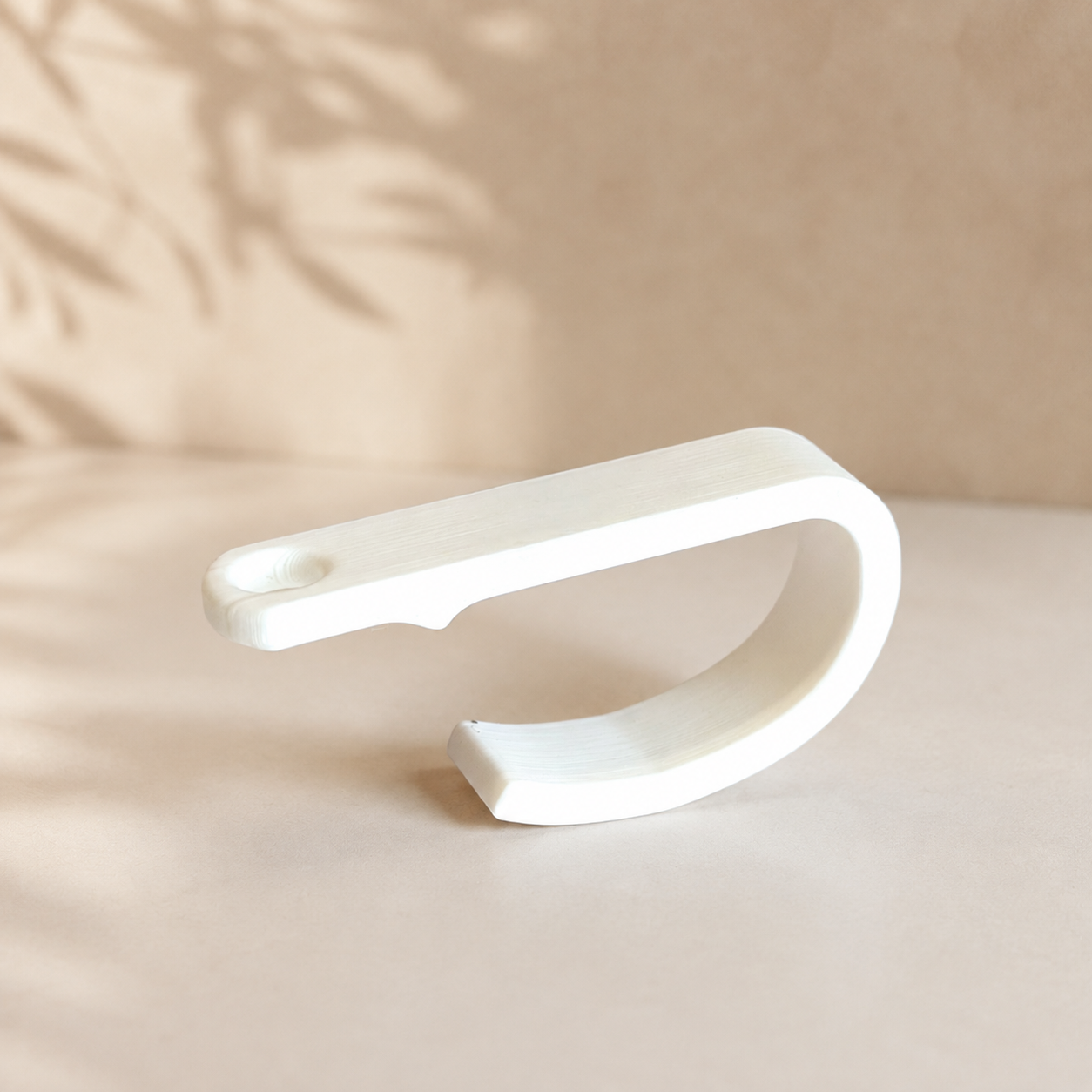 Large White Handle Charm Clip