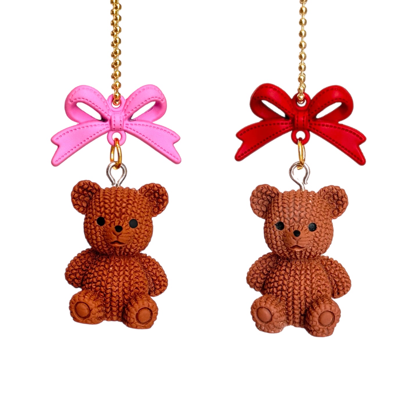 Coquette Teddy Bear Charm - Tumbler Handle Charm