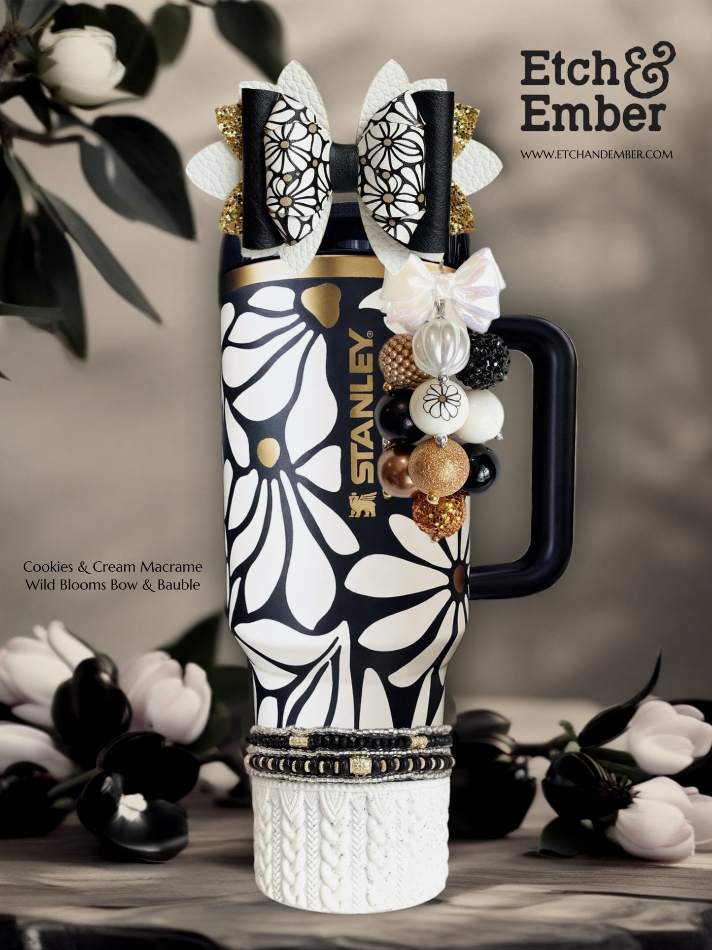 Wild Blooms Tumbler Bow