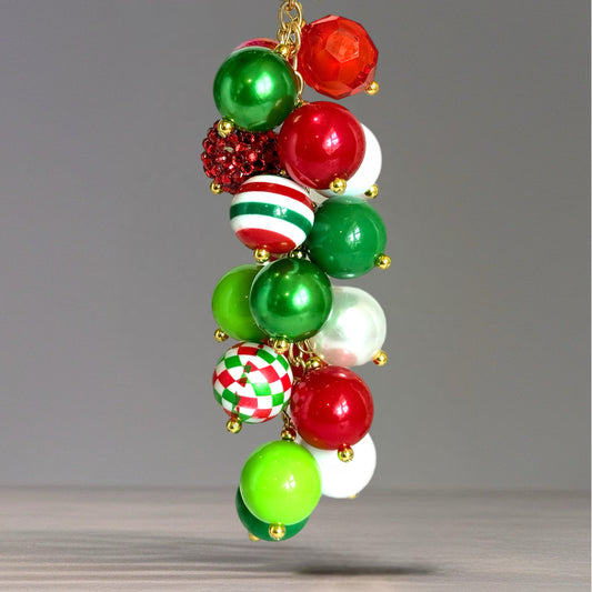 Christmas Cheer Bauble Charm - Tumbler Handle Charm