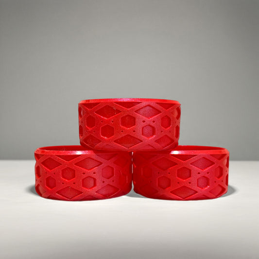 Red Shimmer 2.75" Shorty Waffle Tumbler Boot