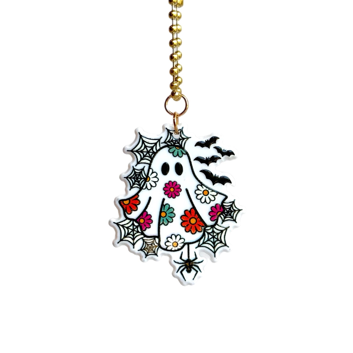 GHOST FLOWER BATS Charm - Tumbler Handle Charm