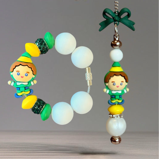“Christmas is my Favorite” Elf Charm - Tumbler Handle Charm