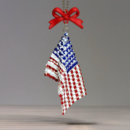 American Flag Charm - Tumbler Handle Charm