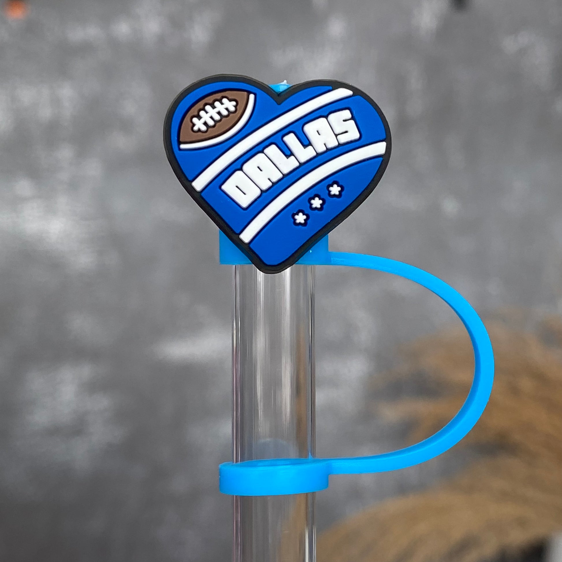 NEW - Small Football STRAW TOPPER
