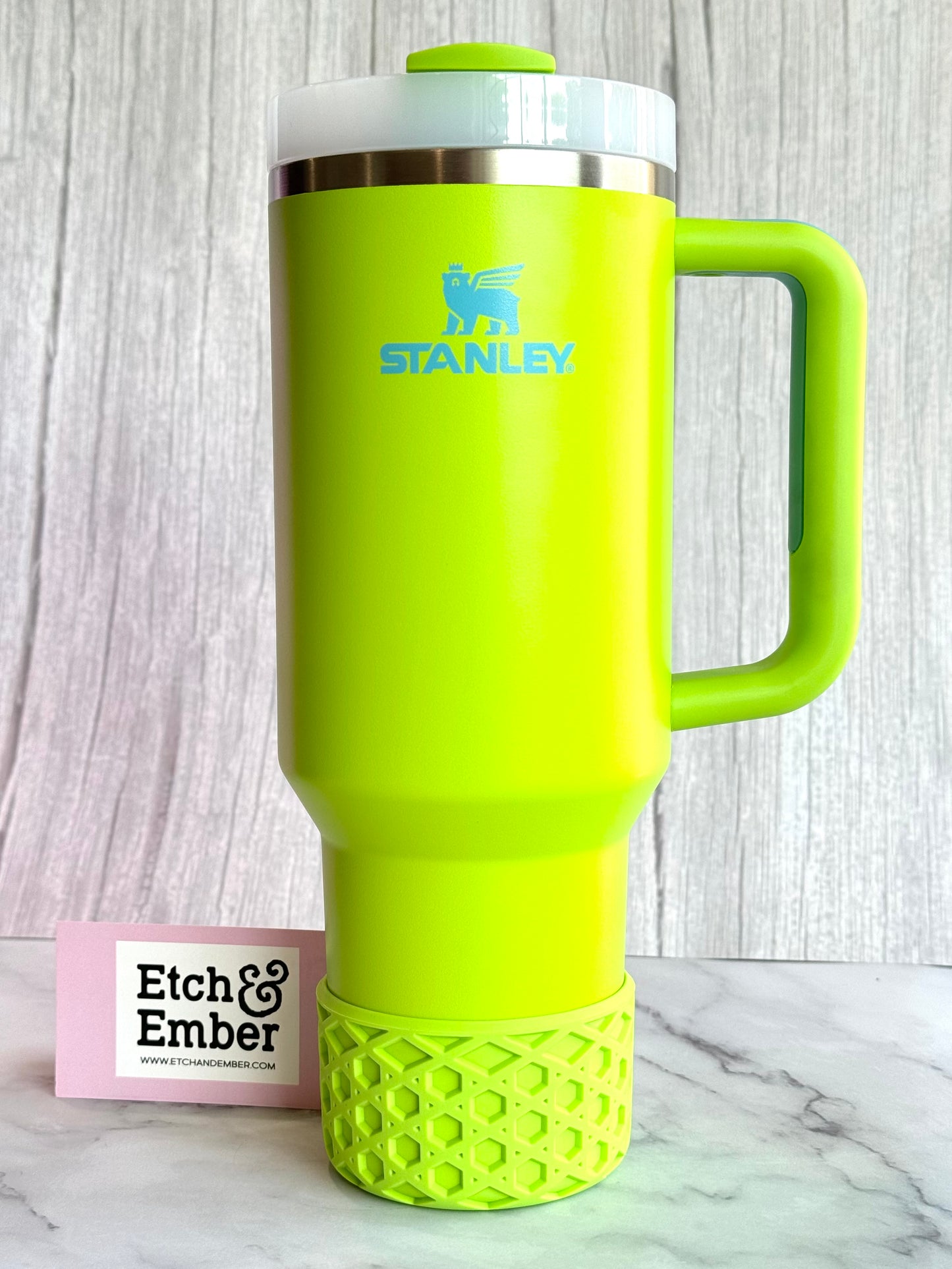 BRIGHT LIME WAFFLE Tumbler Boot -fits 20-40oz New!