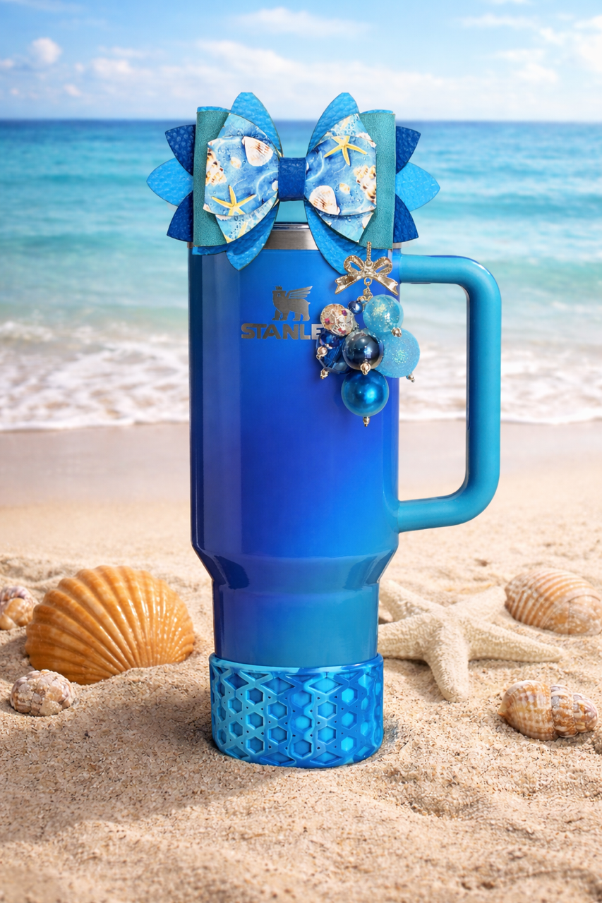 Sea Glass Aura VersaBow™ Universal Tumbler Bow