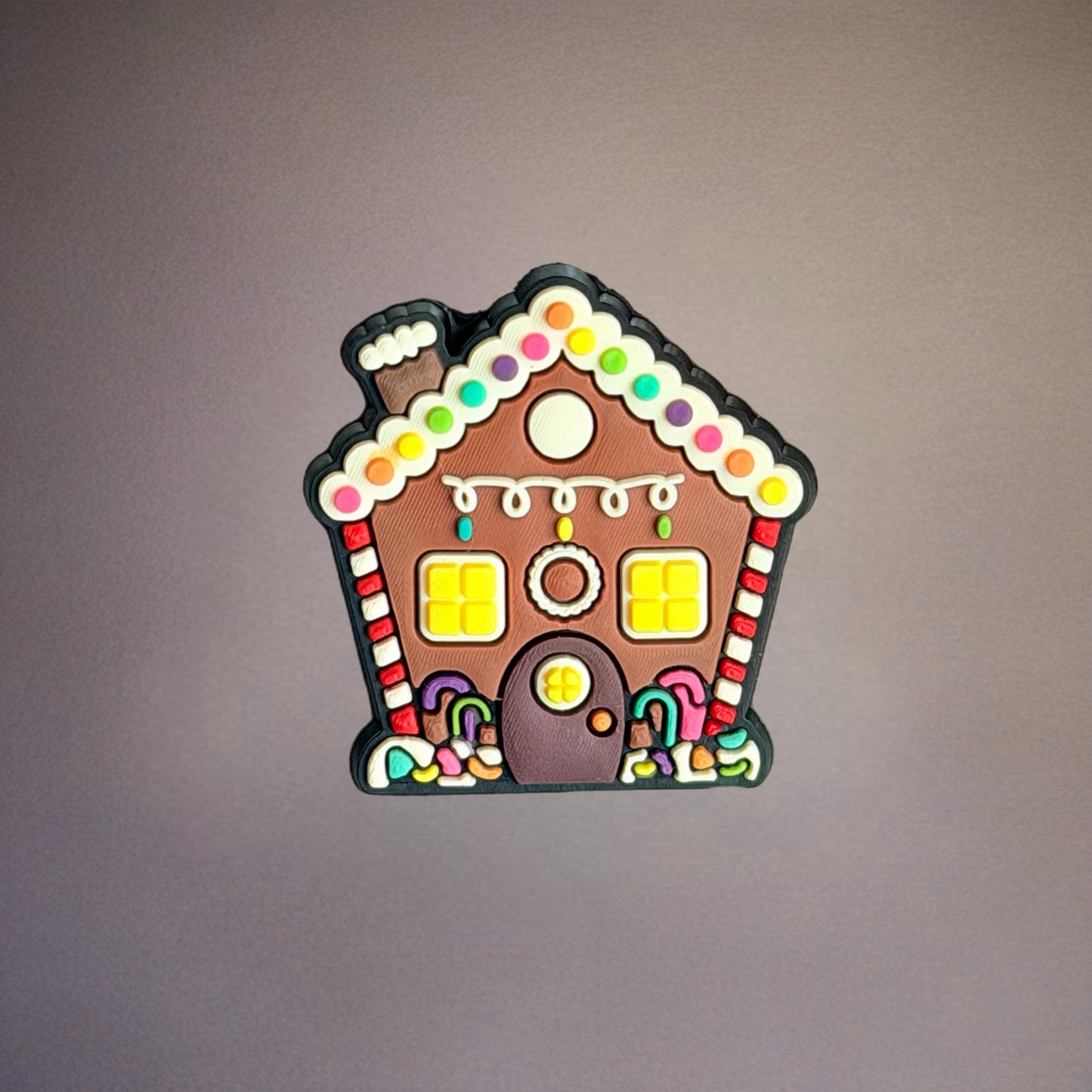 Gingerbread House Silicone Tumbler Magnet