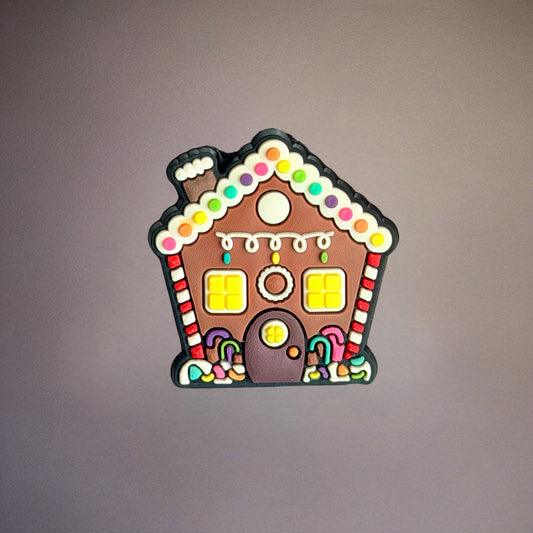 Gingerbread House Silicone Tumbler Magnet