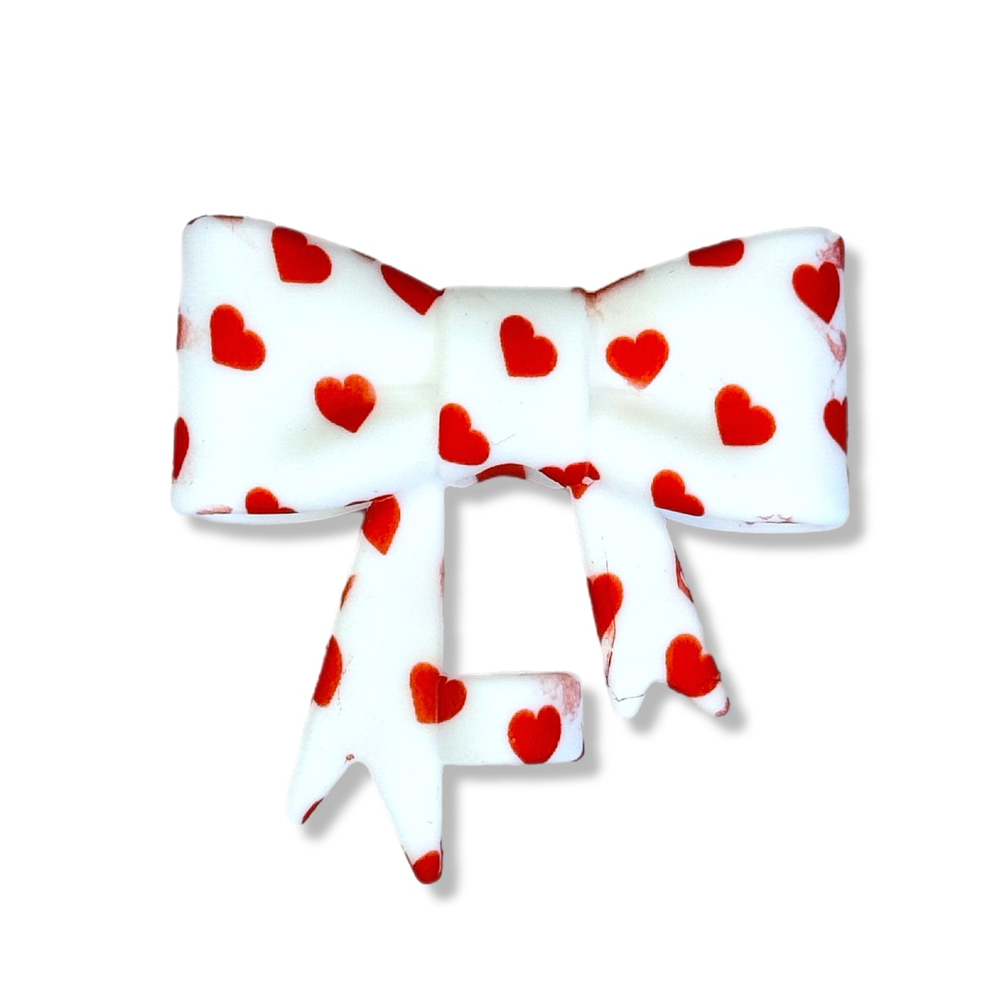 Mini Hearts Floral 3D Bow Straw Topper